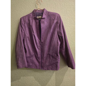 Tanjay Purple Faux Suede Jacket
